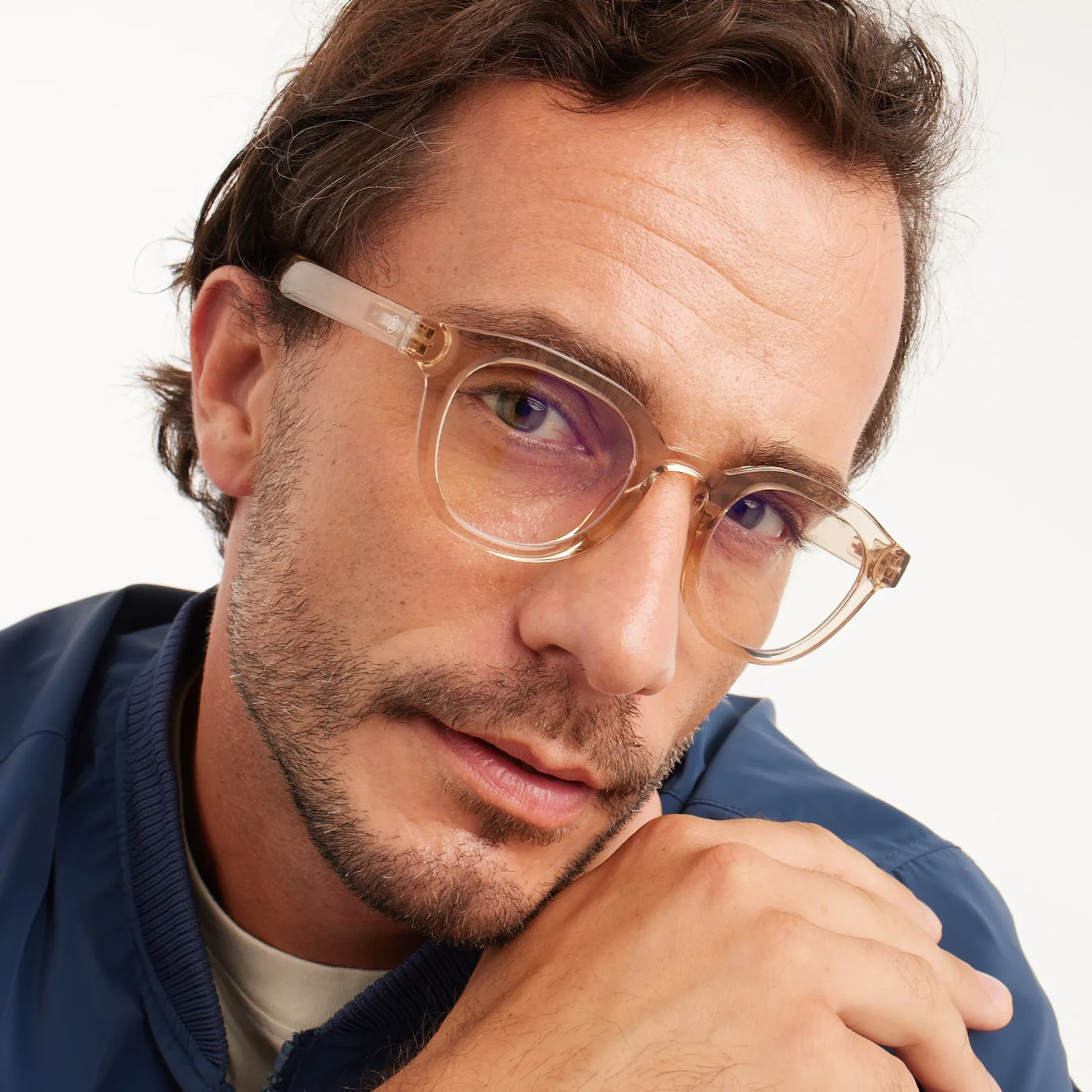 Andy Blue Light Glasses Pink Quartz