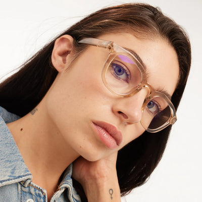 Andy Blue Light Glasses Pink Quartz