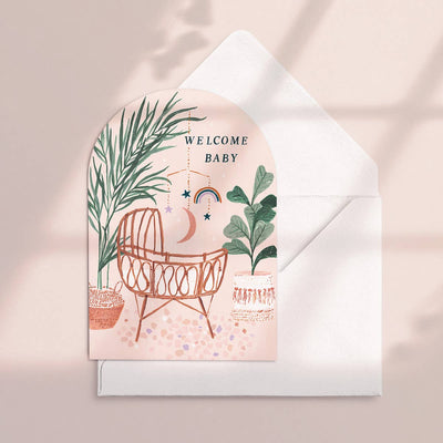 Welcome Baby Card | New Baby Card | Gender Neutral Baby Card