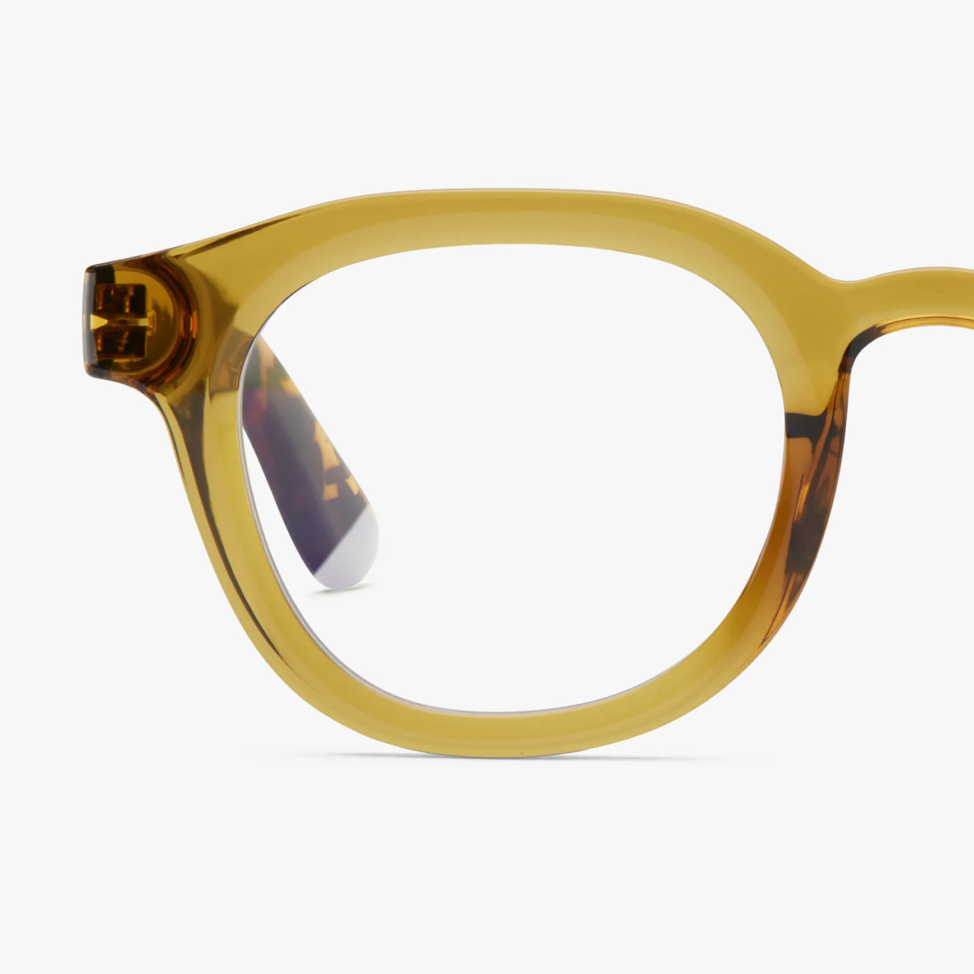 Andy Blue Light Glasses Ecru Olive Combi
