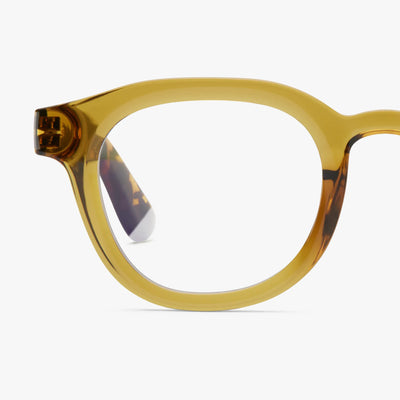 Andy Blue Light Glasses Ecru Olive Combi
