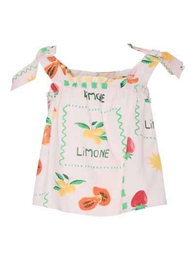 PcLimone Strap Top Ballerina