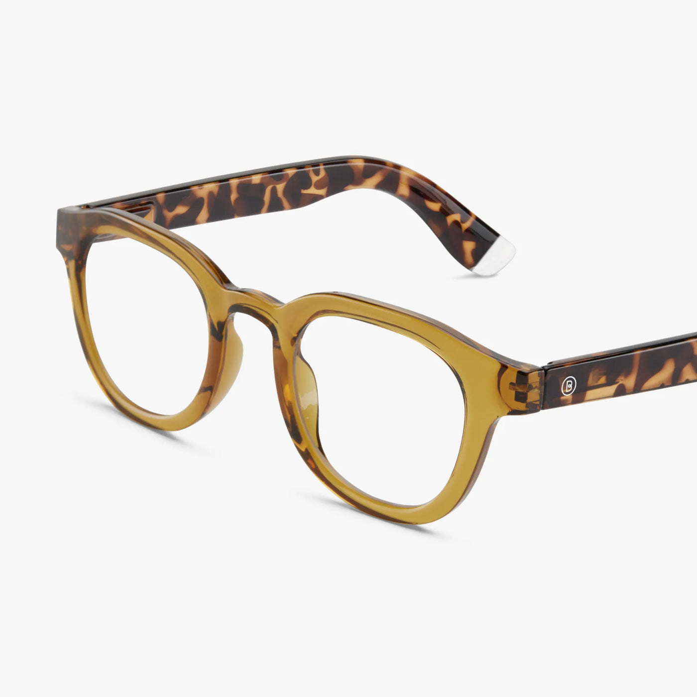 Andy Blue Light Glasses Ecru Olive Combi