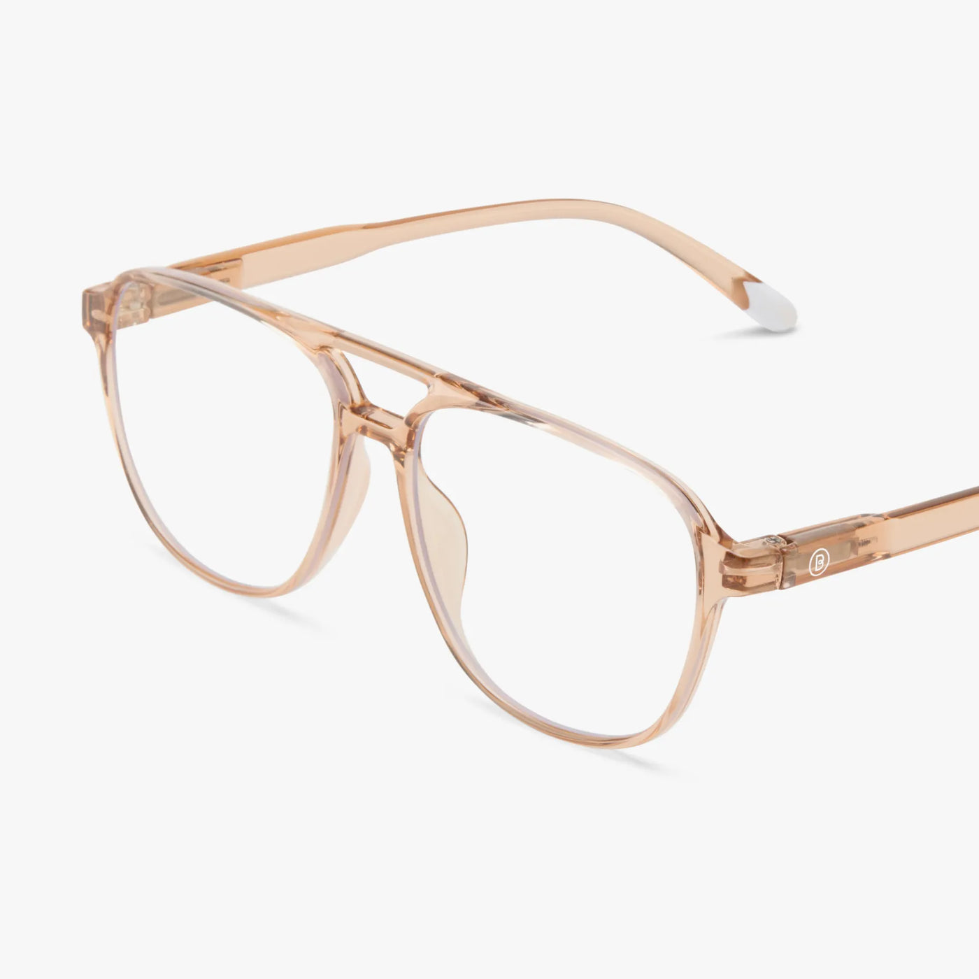 Brad Blue Light Glasses Glossy Rose