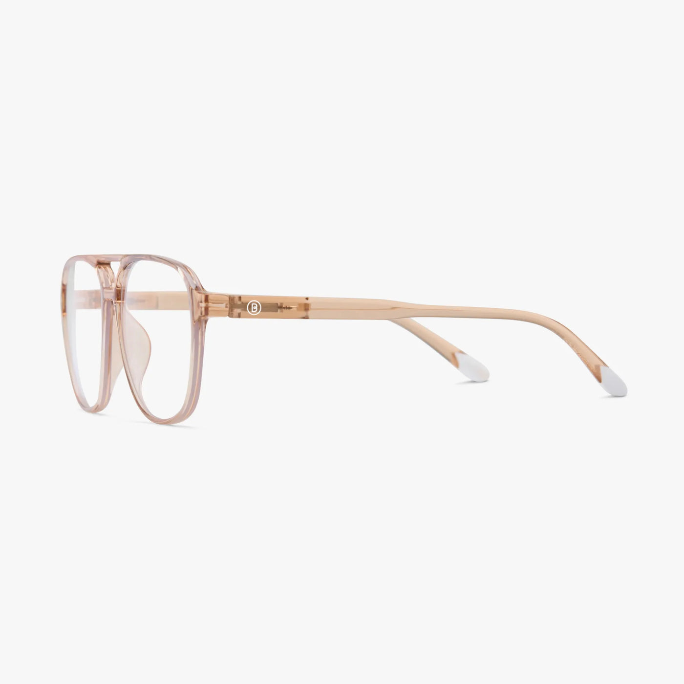 Brad Blue Light Glasses Glossy Rose