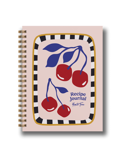 Cherry Recipe Journal | A5 Spiral Hardcover Recipe Book