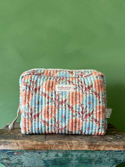 Floribunda Washbag, Duck Egg