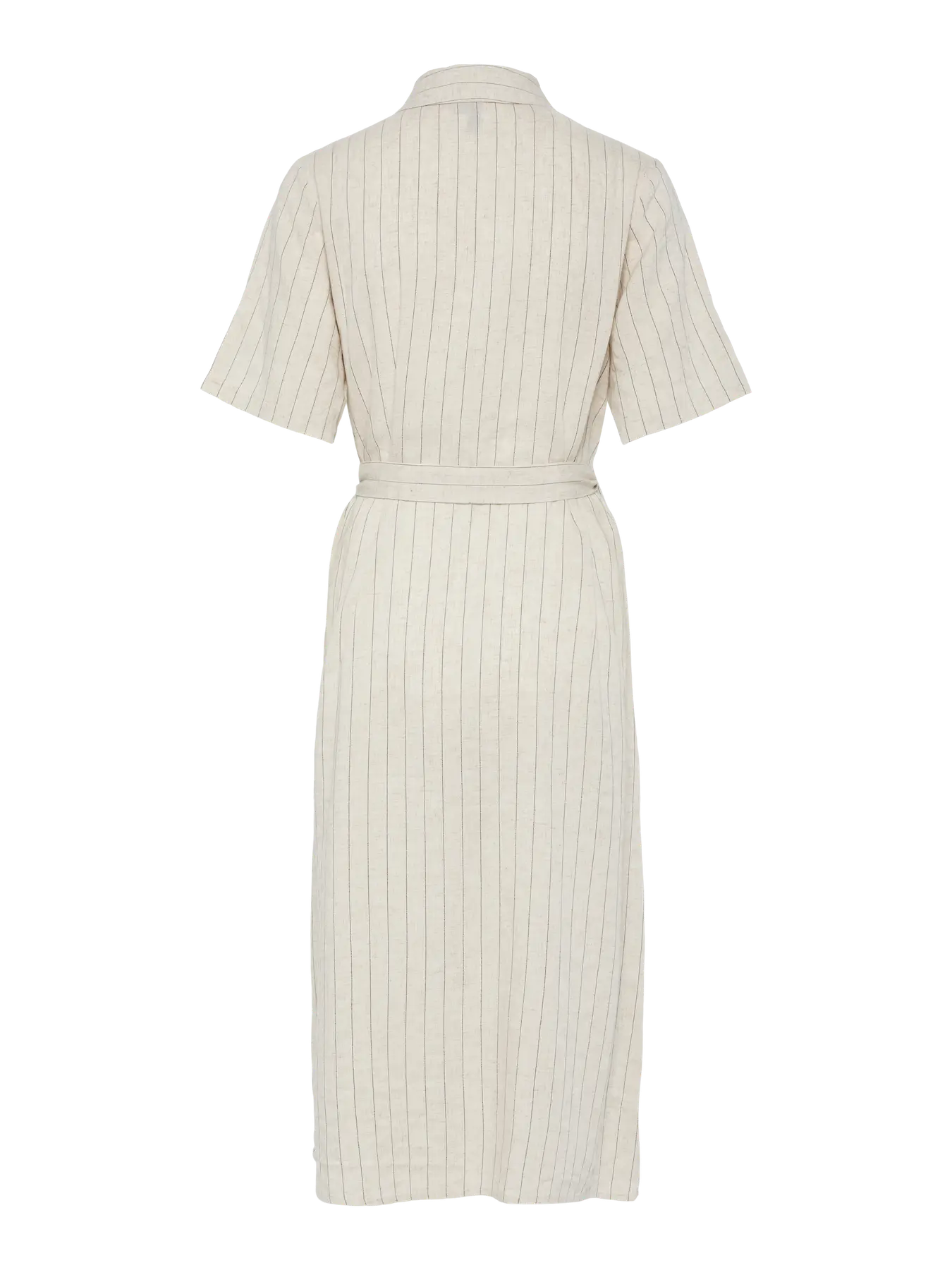 PcPia Midi Shirt Dress Birch/Black Stripes