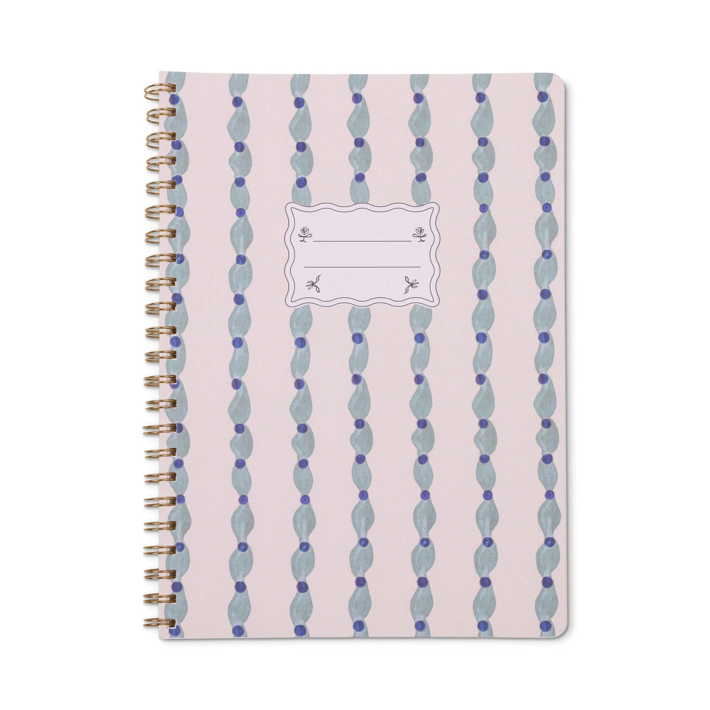 DesignWorks Ink Tulip A4 Twin Wire Notebook - Wavy Blue – Iris & Violet