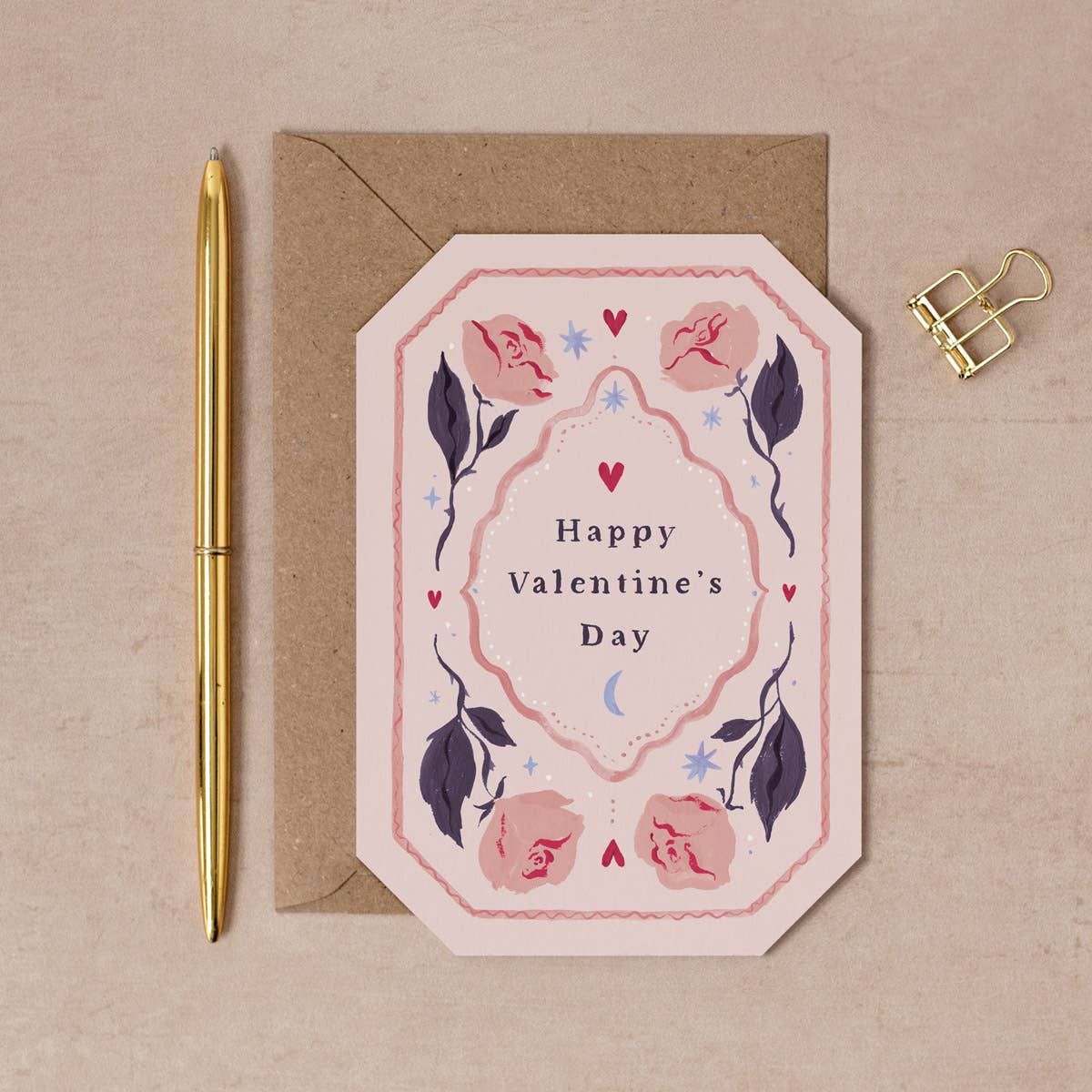 Roses Valentine's Card | Valentine’s Day Cards | Shaped Card