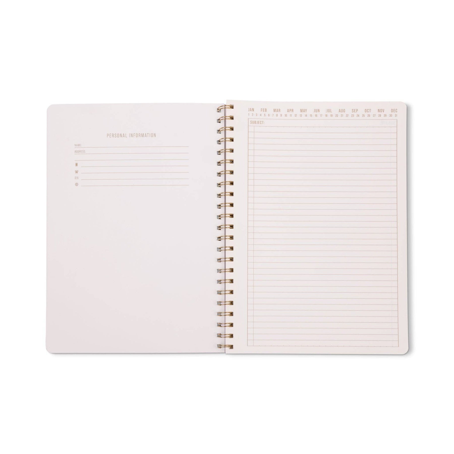 Design Works Ink Notebook DesignWorks Ink Tulip A4 Twin Wire Notebook - Wavy Blue – Iris & Violet
