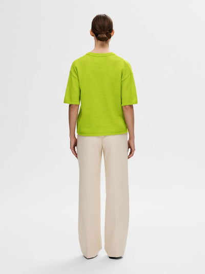 Selected Femme Maline Knit Lime Green