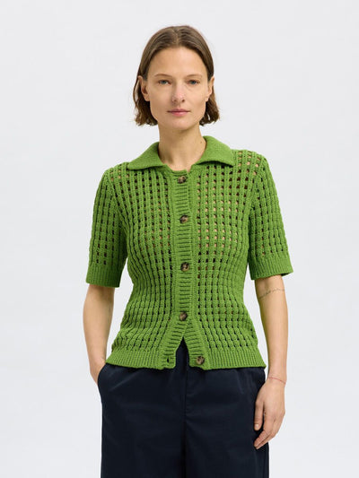 SlfEllen Cardigan Spindle Tree Green