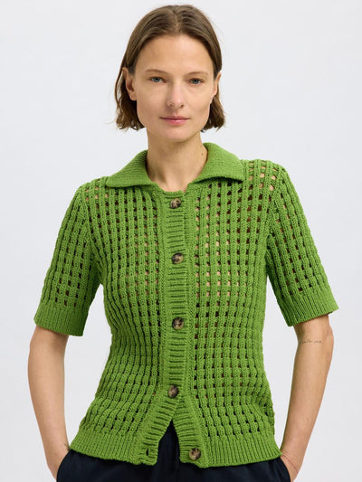 SlfEllen Cardigan Spindle Tree Green