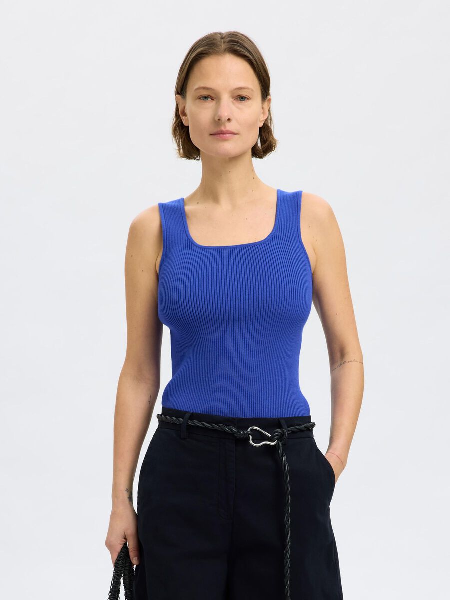 SlfKamma Knit Top Dazzling Blue
