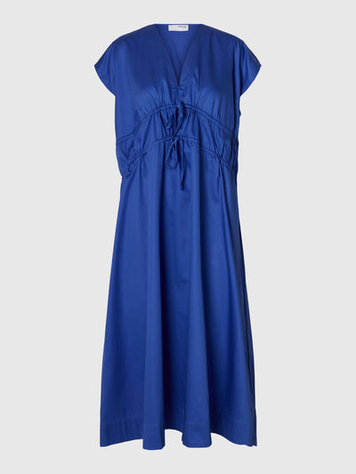 SlfAlly Midi Tie Dress dazzling Blue