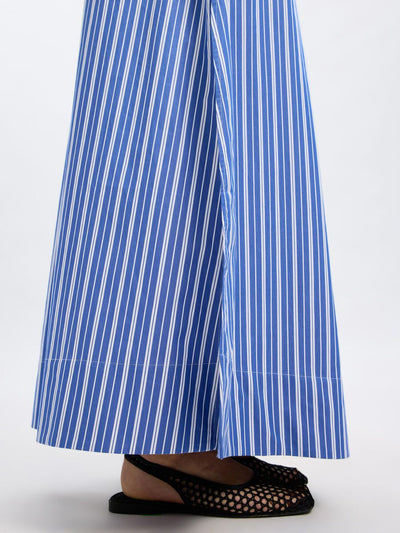 SlfFia Ankle Skirt Dazzling Blue Stripes