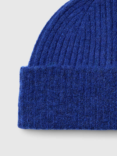 SlfLulu Wool Blend Beanie Blue