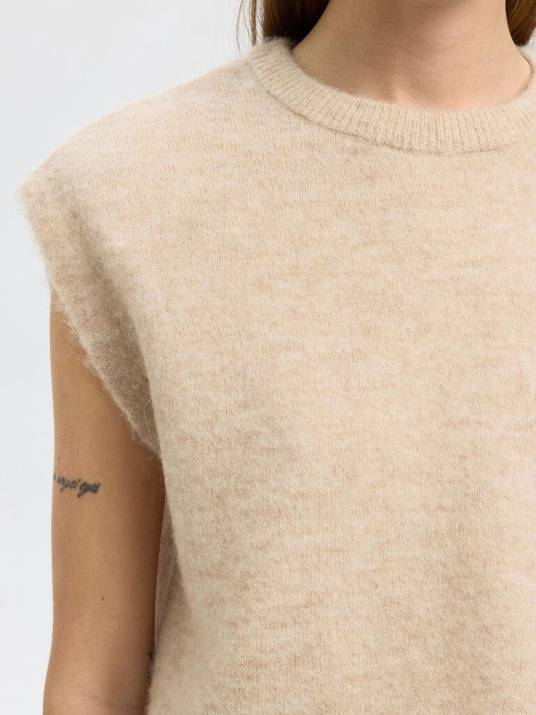 SlfLulu Knit Vest Birch