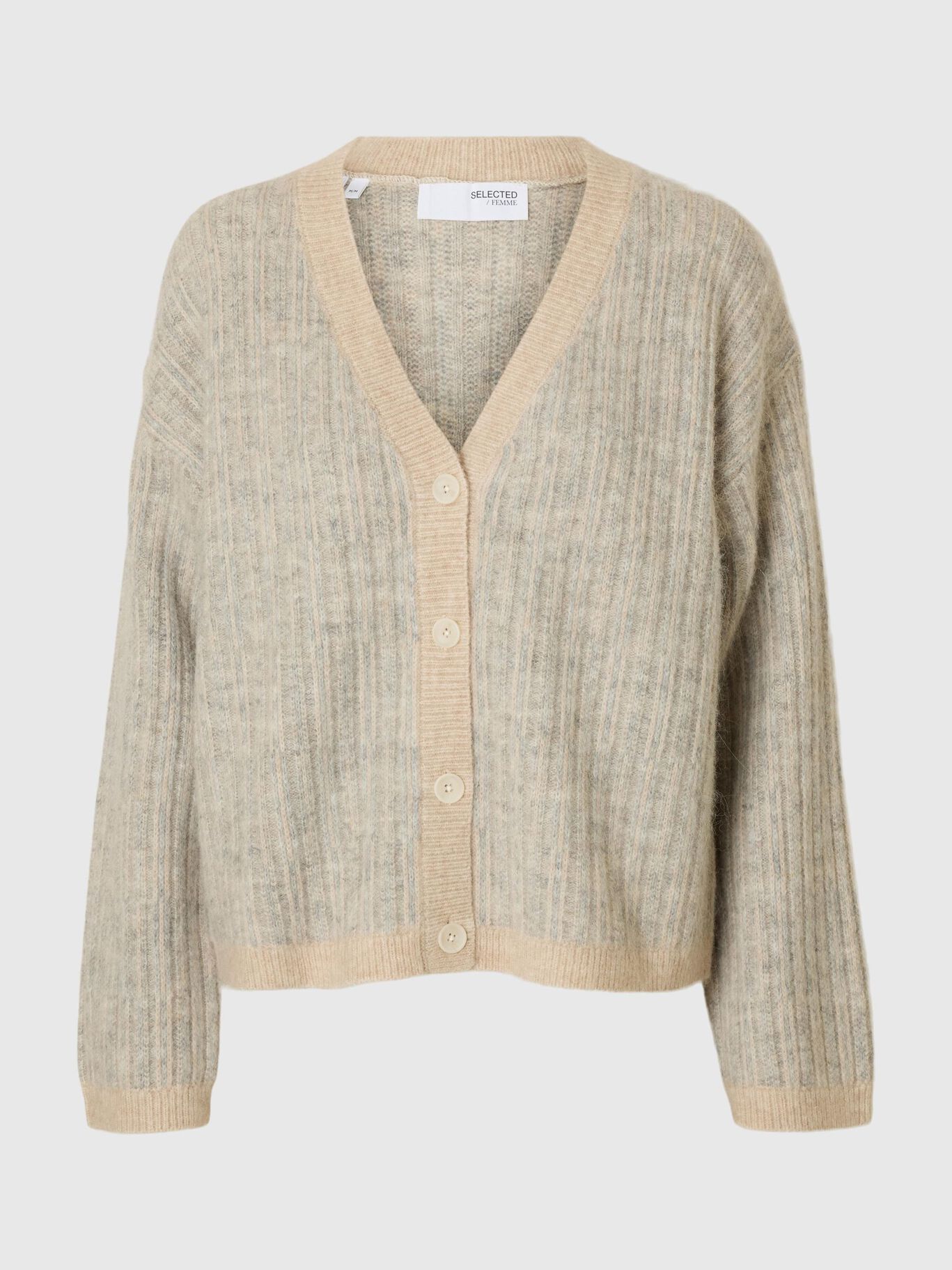 SlfAlva Stripe Cardigan Birch