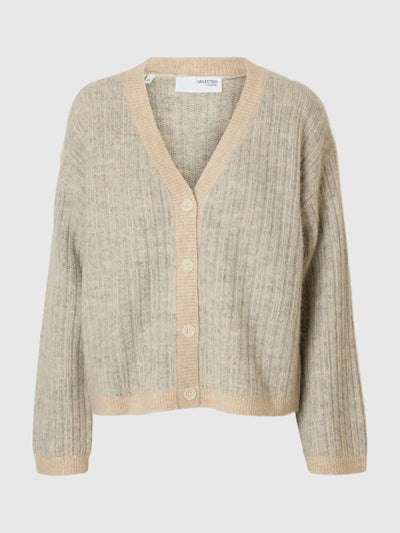 SlfAlva Stripe Cardigan Birch
