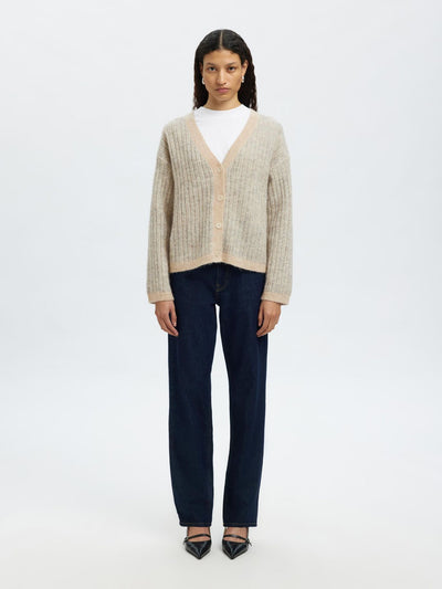 SlfAlva Stripe Cardigan Birch