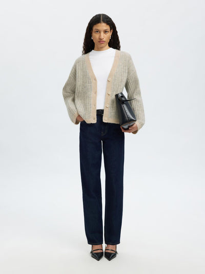 SlfAlva Stripe Cardigan Birch