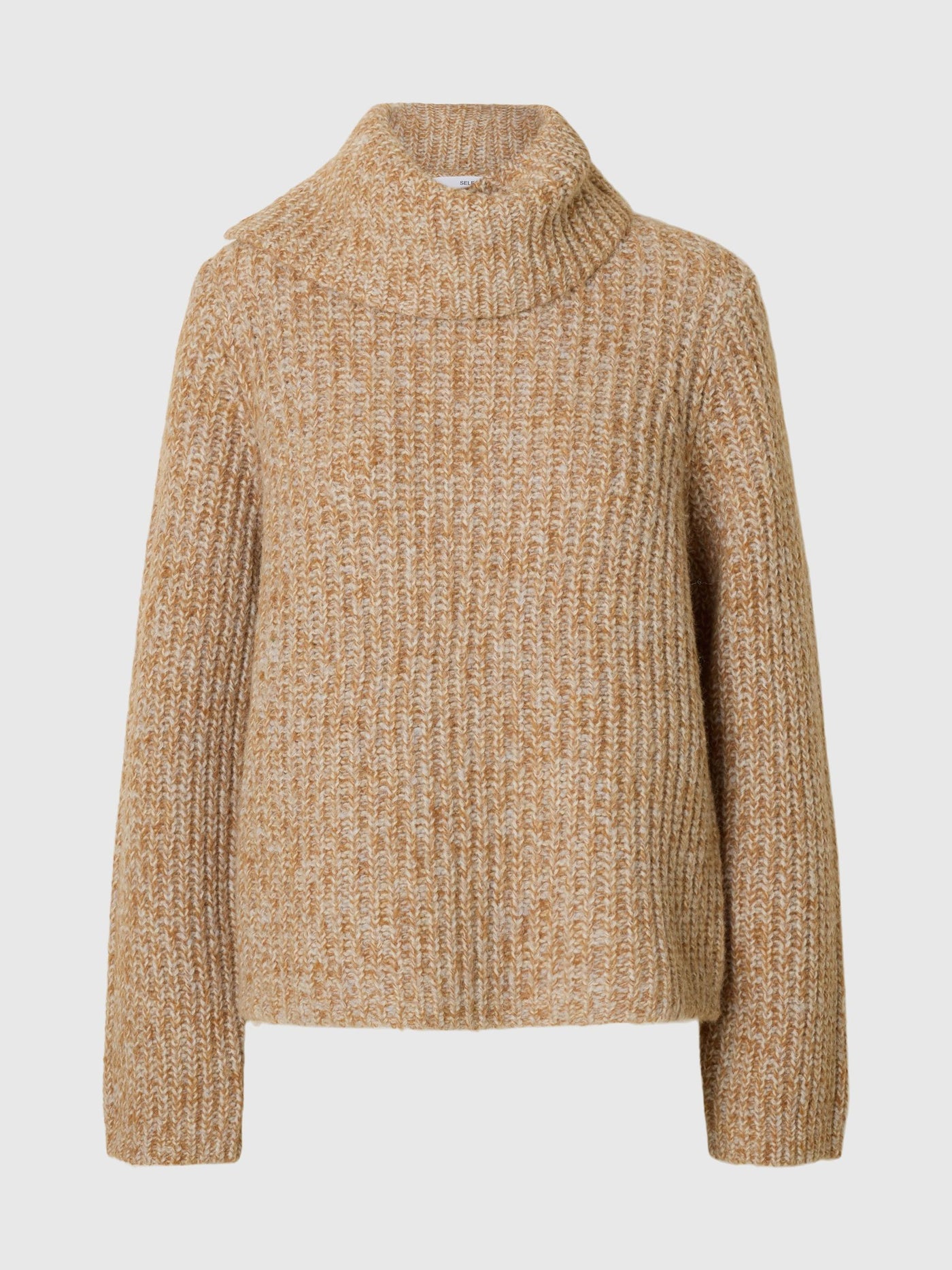 SlfChicago Roll Neck Knit Golden Brown