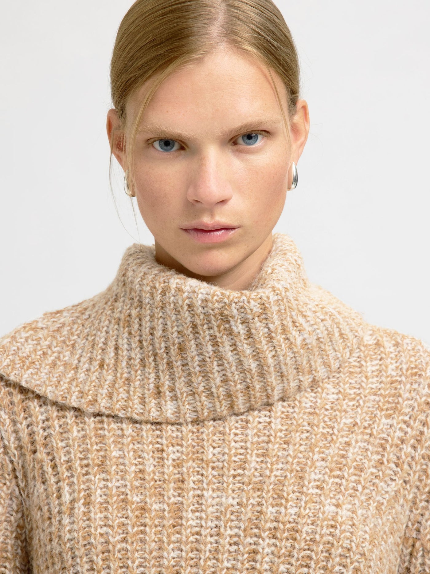 SlfChicago Roll Neck Knit Golden Brown
