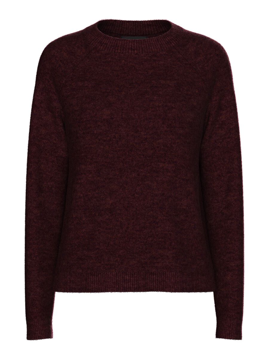 PcJuliana O-Neck Knit Tawny Port