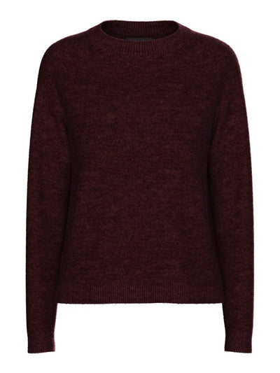 PcJuliana O-Neck Knit Tawny Port