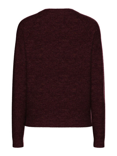 PcJuliana O-Neck Knit Tawny Port