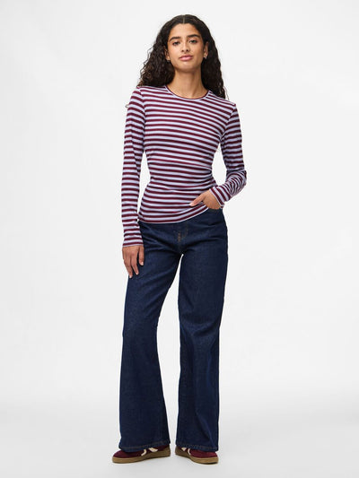 PcRuka LS Top Tawny Port/ Baby Lavender