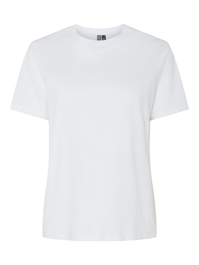 PcRia SS Solid Tee White