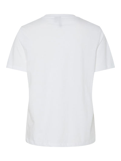 PcRia SS Solid Tee White