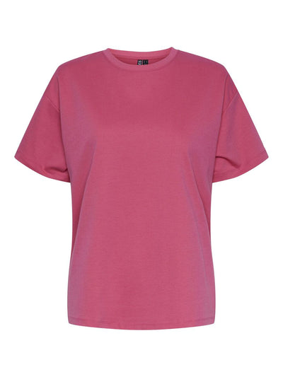 Pieces Skylar Boxy T-Shirt Hot Pink