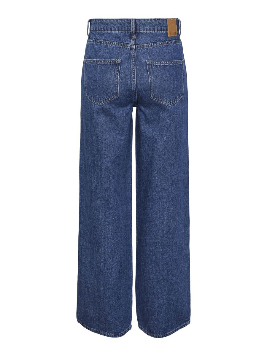 PcSky HW Wide Jeans Medium Blue