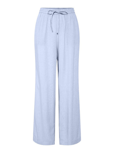PcPia HW Trousers Cashmere Blue