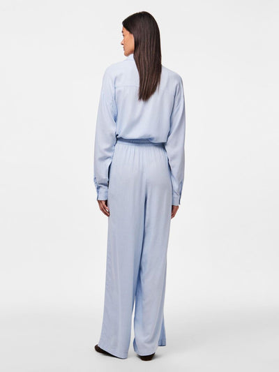 PcPia HW Trousers Cashmere Blue