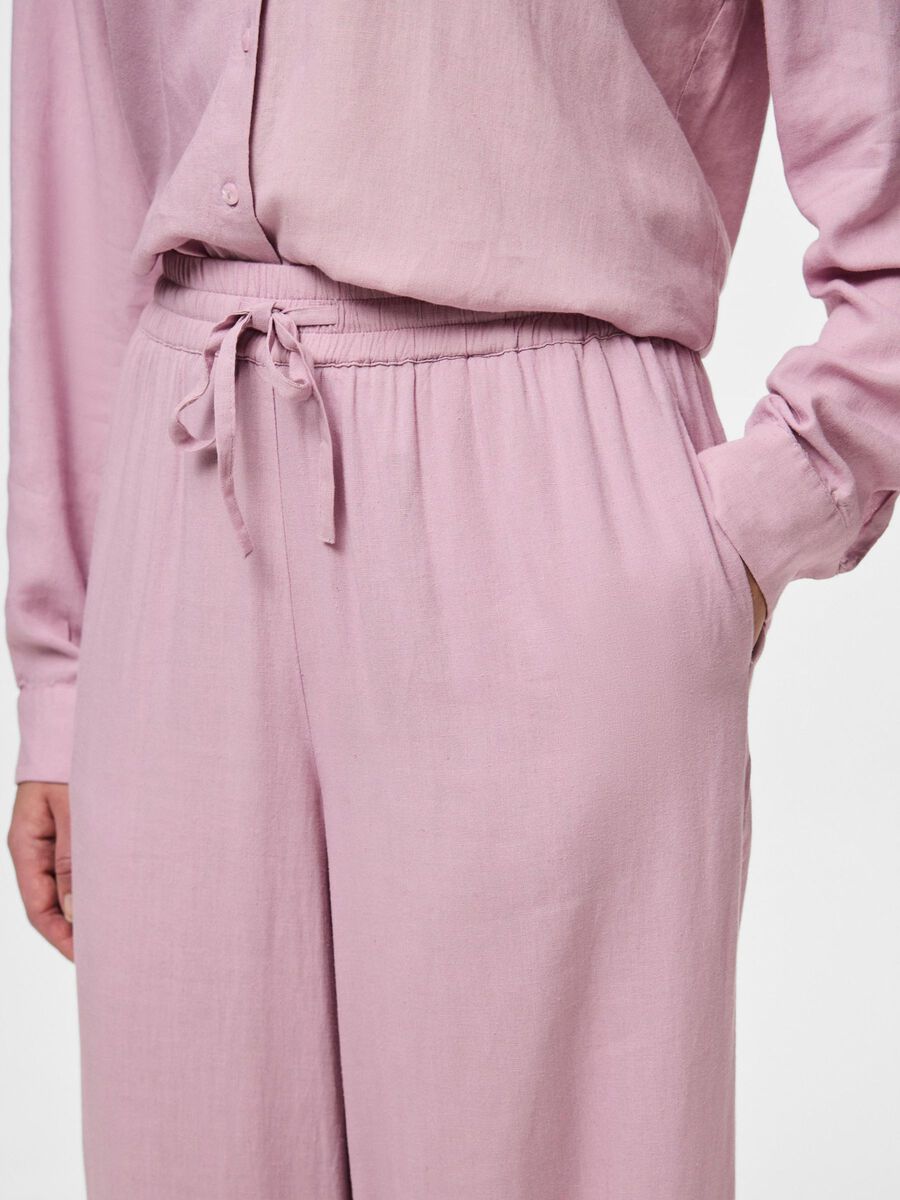 PcPia HW Trousers Dawn Pink