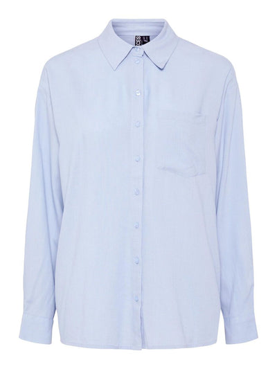 PcPia Loose Shirt Cashmere Blue