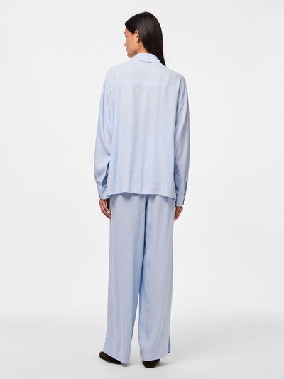 PcPia Loose Shirt Cashmere Blue