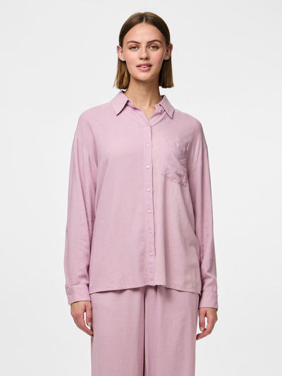 PcPia Loose Shirt Dawn Pink