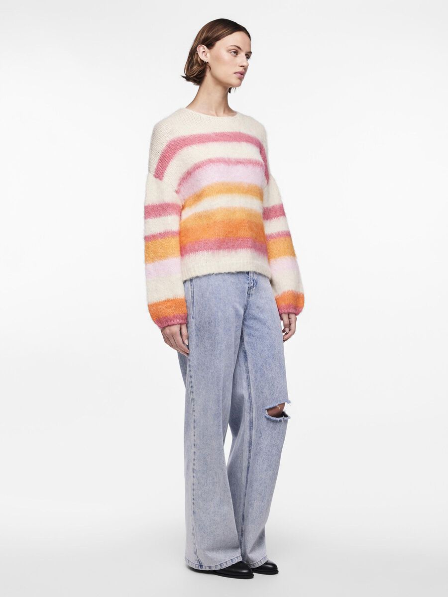 Colourful striped jumper Pieces