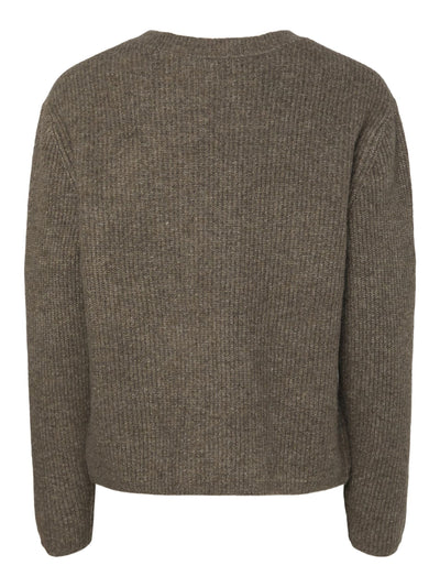 PcSilly LS Tie Knit Morel