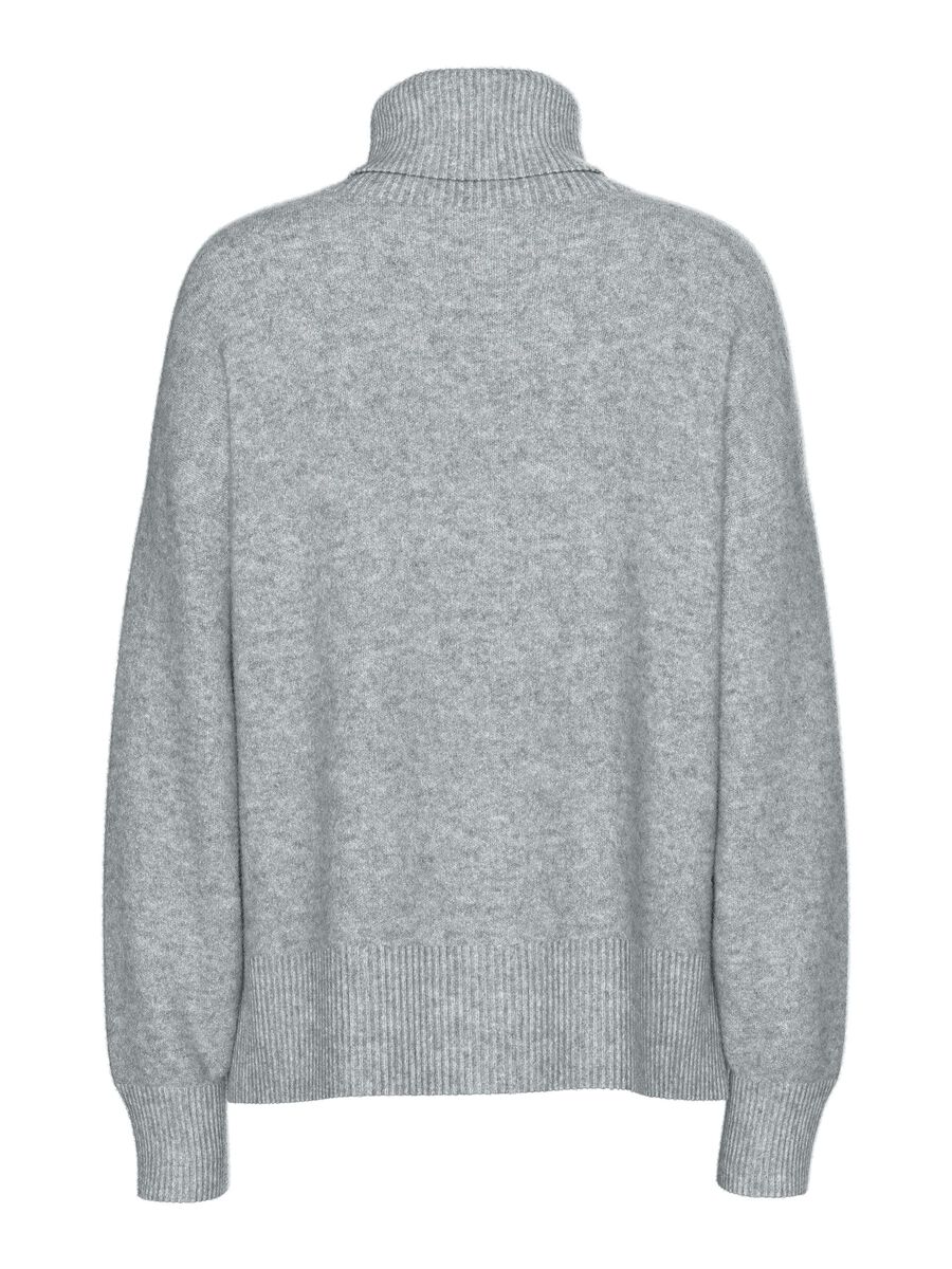 PcMalou Rollneck Knit Grey