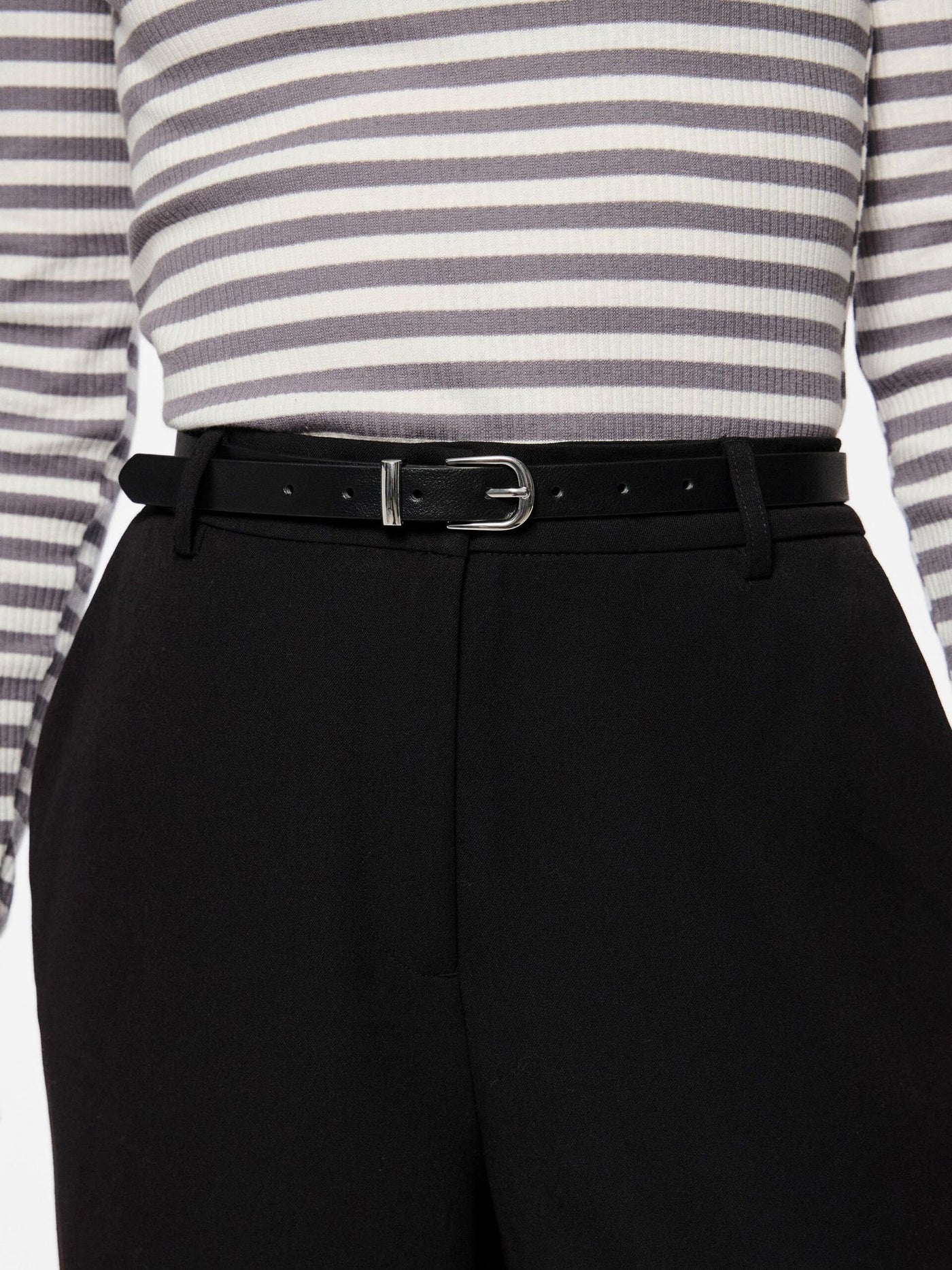 PcMyra Slim Belt Black