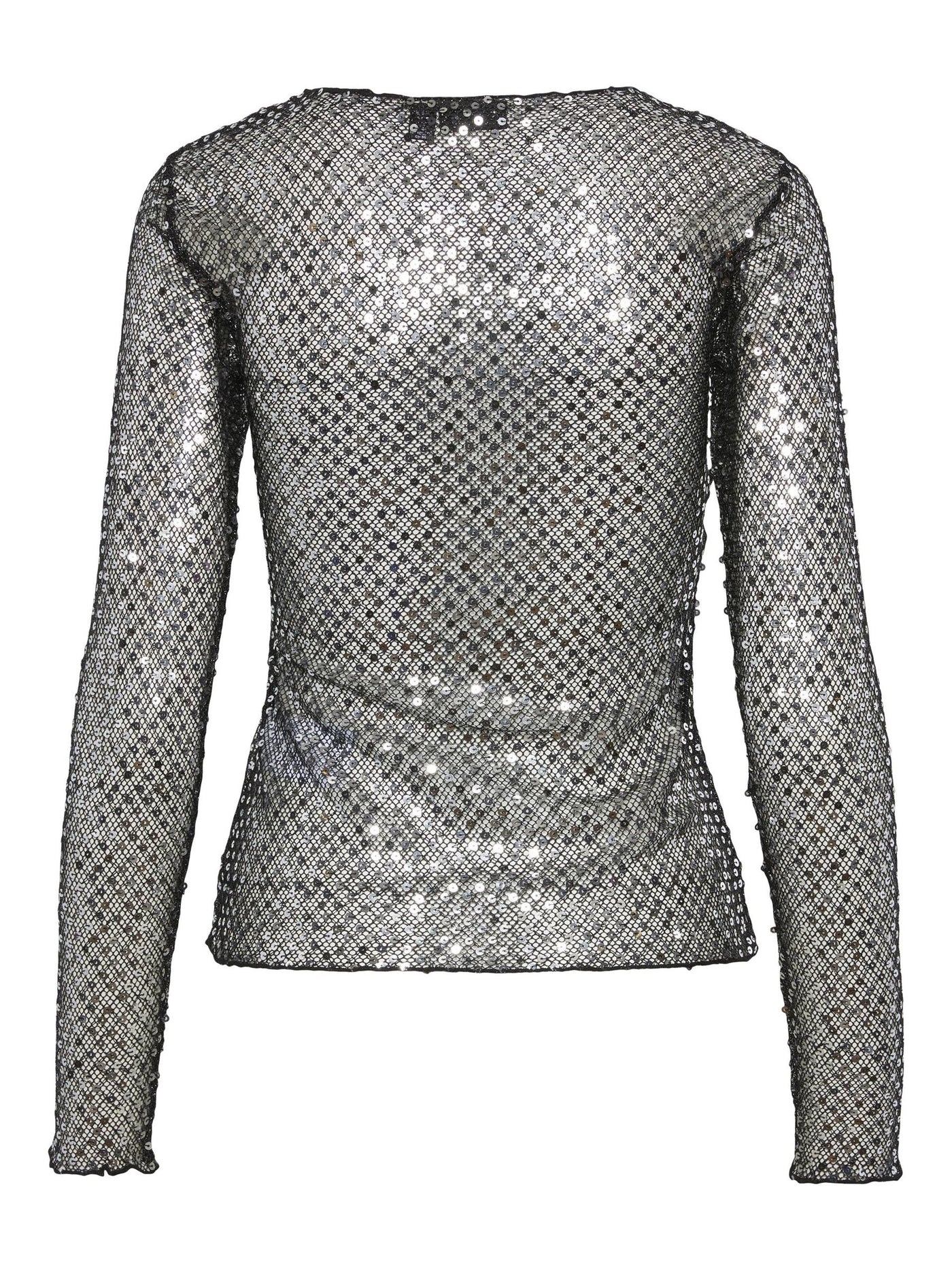 PcRissi Sequin Top Black/Silver