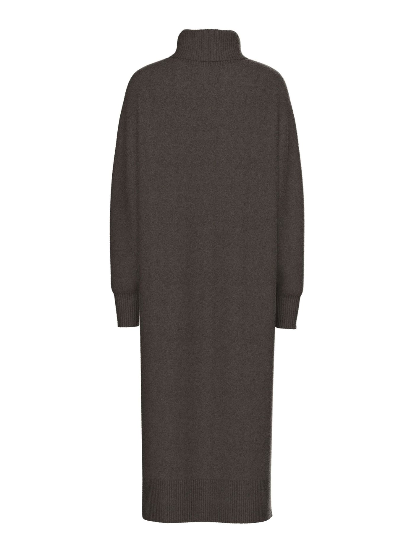 PcMalou Rollneck Knit Dress Hot Fudge