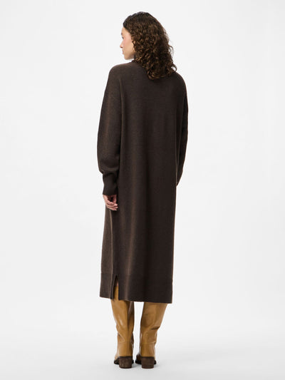 PcMalou Rollneck Knit Dress Hot Fudge